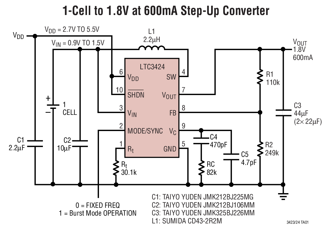 LTC3423Ӧͼ